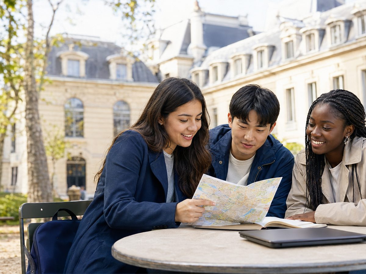 Étudiants internationaux préparant leur arrivée en France